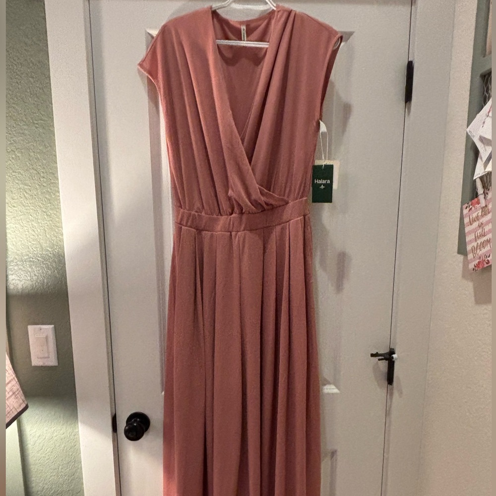 HALARA Dusty Rose Sleeveless Jumpsuit
